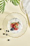 Hermia Plato para Servir Pasteles de Vidrio Transparente 28 cm
